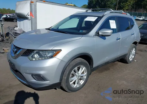 2015 Nissan Rogue Sv z USA, uszkodzony, nr VIN 5N1AT2MVXFC829223